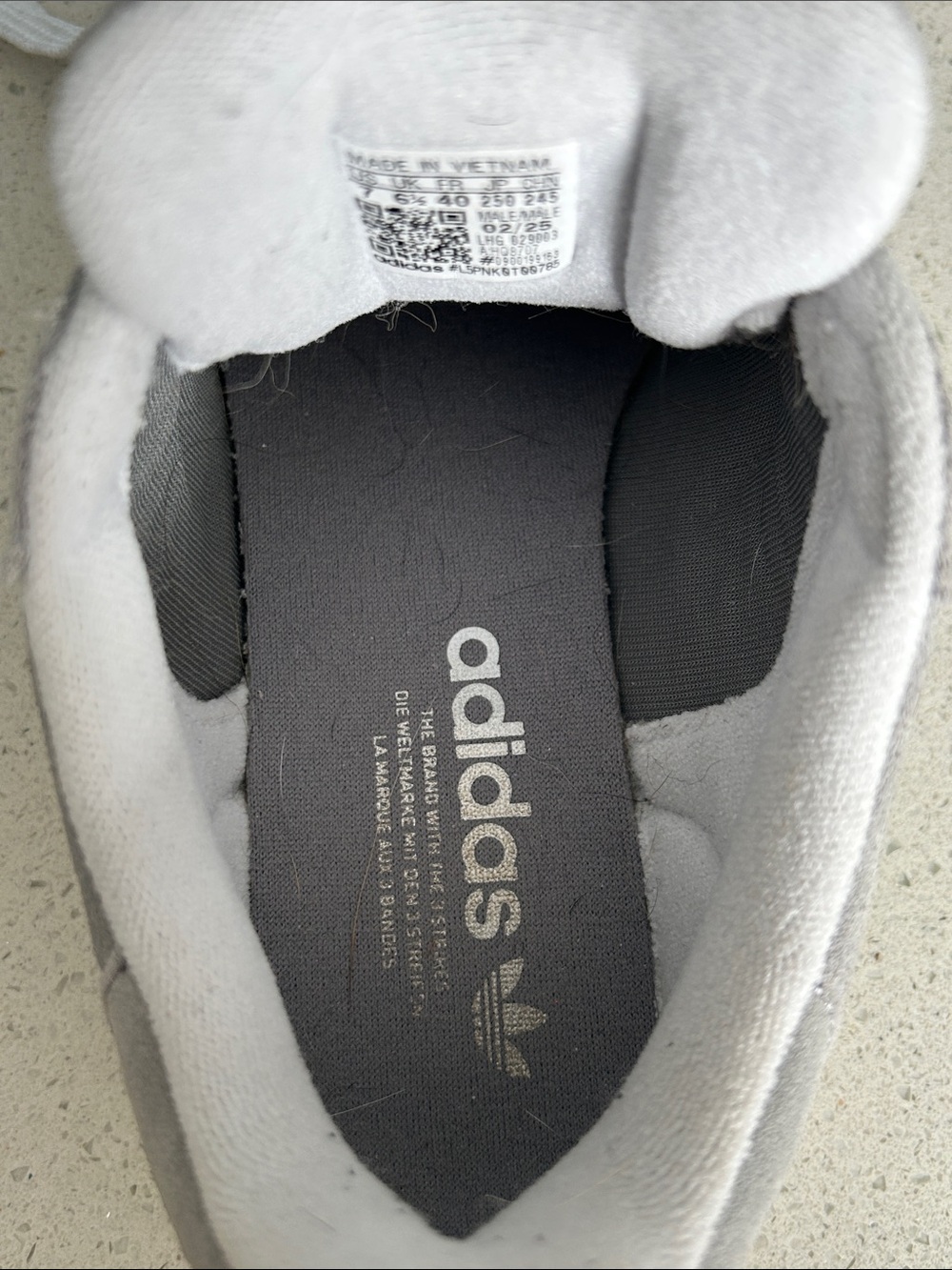 No longer Available Adidas Originals Campus Grey Suede Sneakers | Women’s 8 - Picture 9 of 12